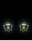 Cauldron Earrings - GLOW IN THE DARK