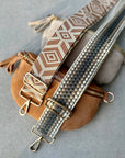 Crossbody Handbag: Rust Brown Suede Leather