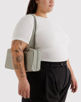 Nylon Bowler Bag: Sage Stripe