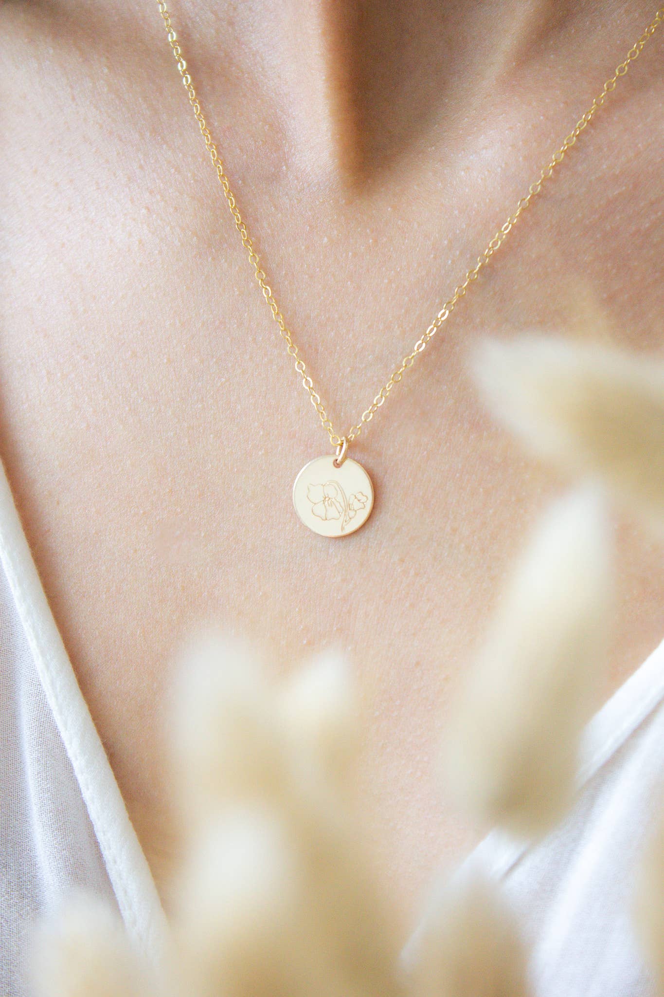 Birth Flower Necklace