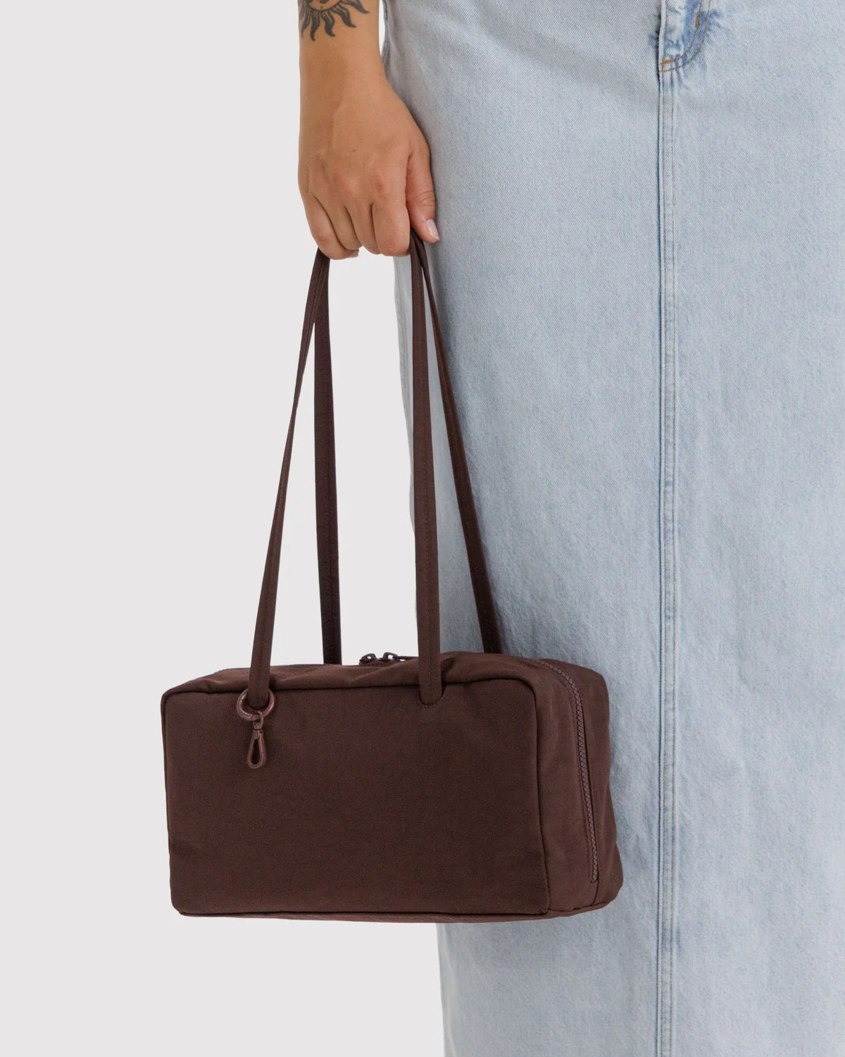 Baggu Nylon Bowler Bag | Coffee