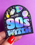 90s Witch Holographic Sticker