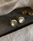 Realm Studs | Green Amethyst