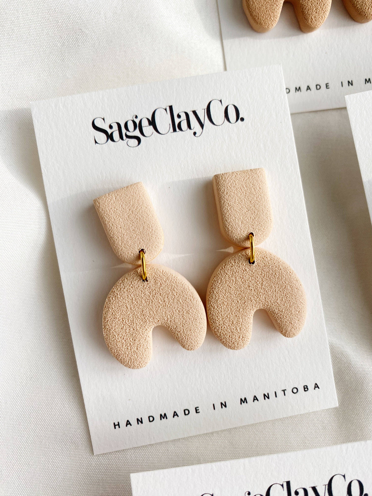 Myla Clay Earrings | Ochre
