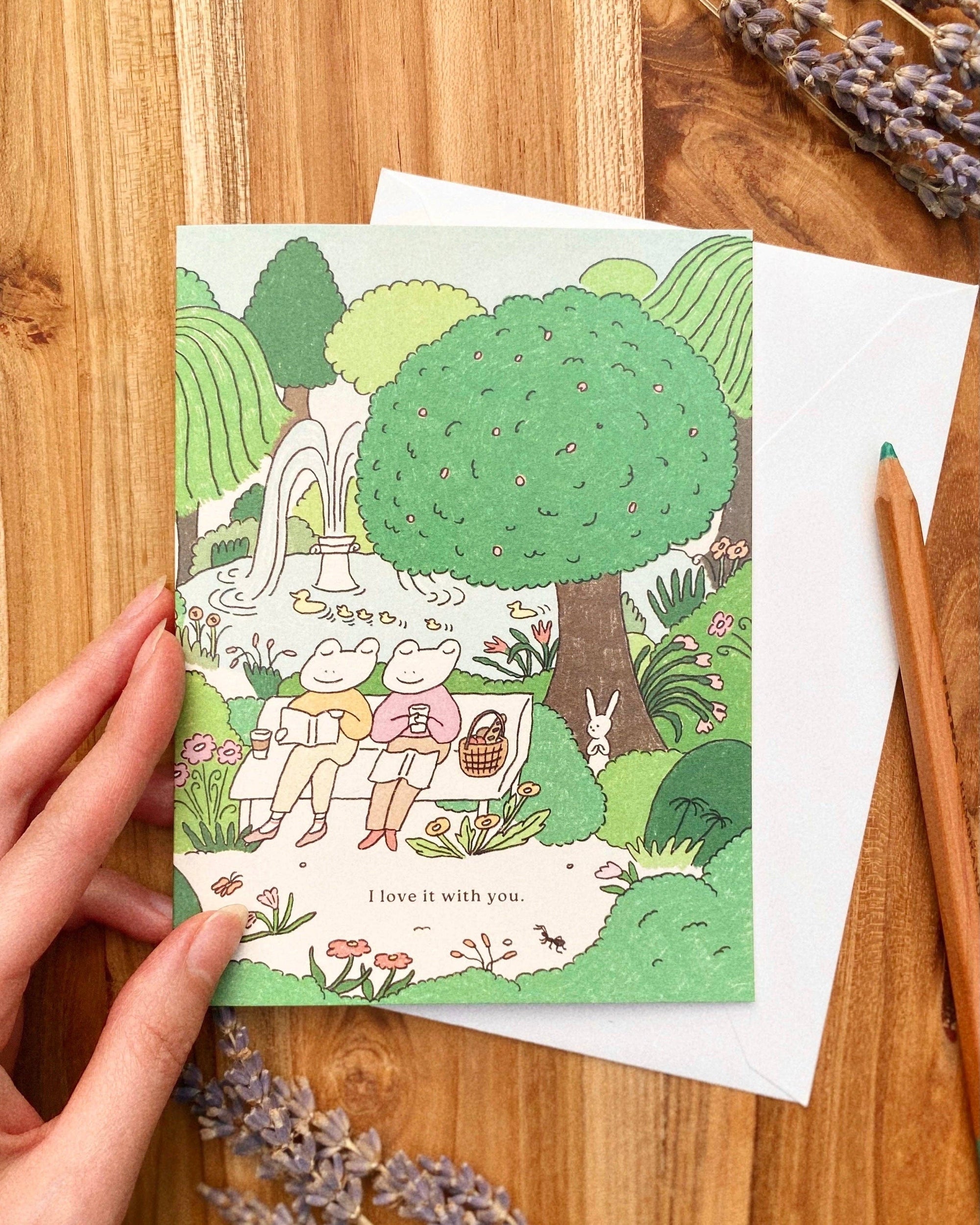 Peaceful Park - Just Because Card