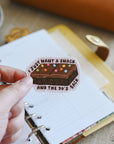 Retro Cosmic Brownie Vinyl Sticker