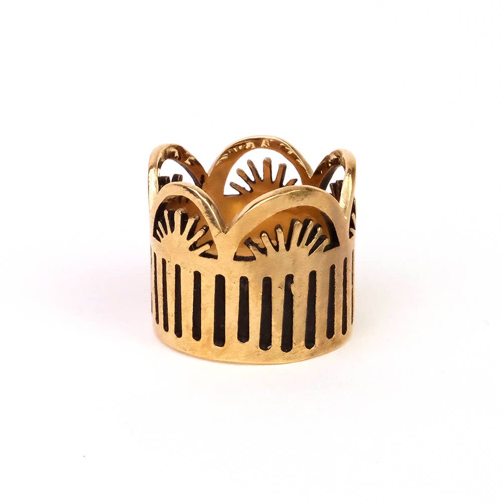 Brass Bandana Slide Ring | Leah