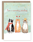 Cats Meowvelous Christmas Boxed Holiday Cards  - Set of 10