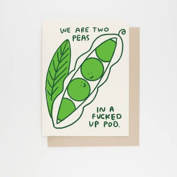 Two Peas - Greeting Card