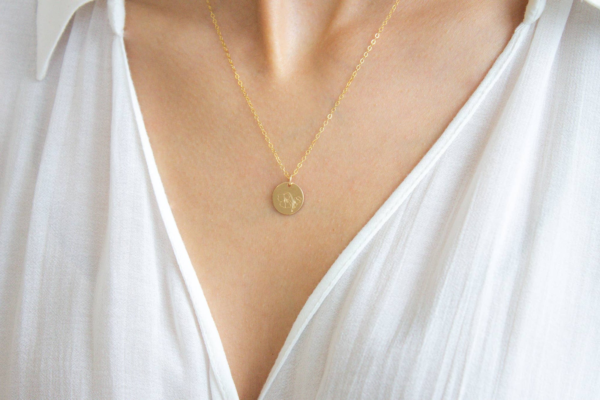 Birth Flower Necklace