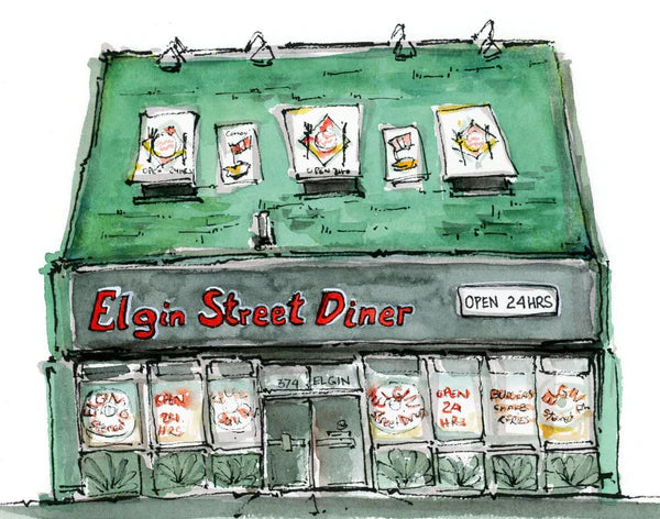Elgin Street Diner Print