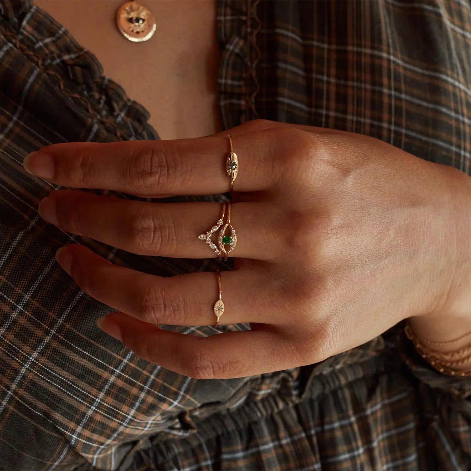 14k Visionary Eye Ring