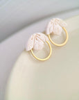 Cherry Blossom Ear Jacket: Pink