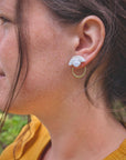 Cherry Blossom Ear Jacket: Ivory