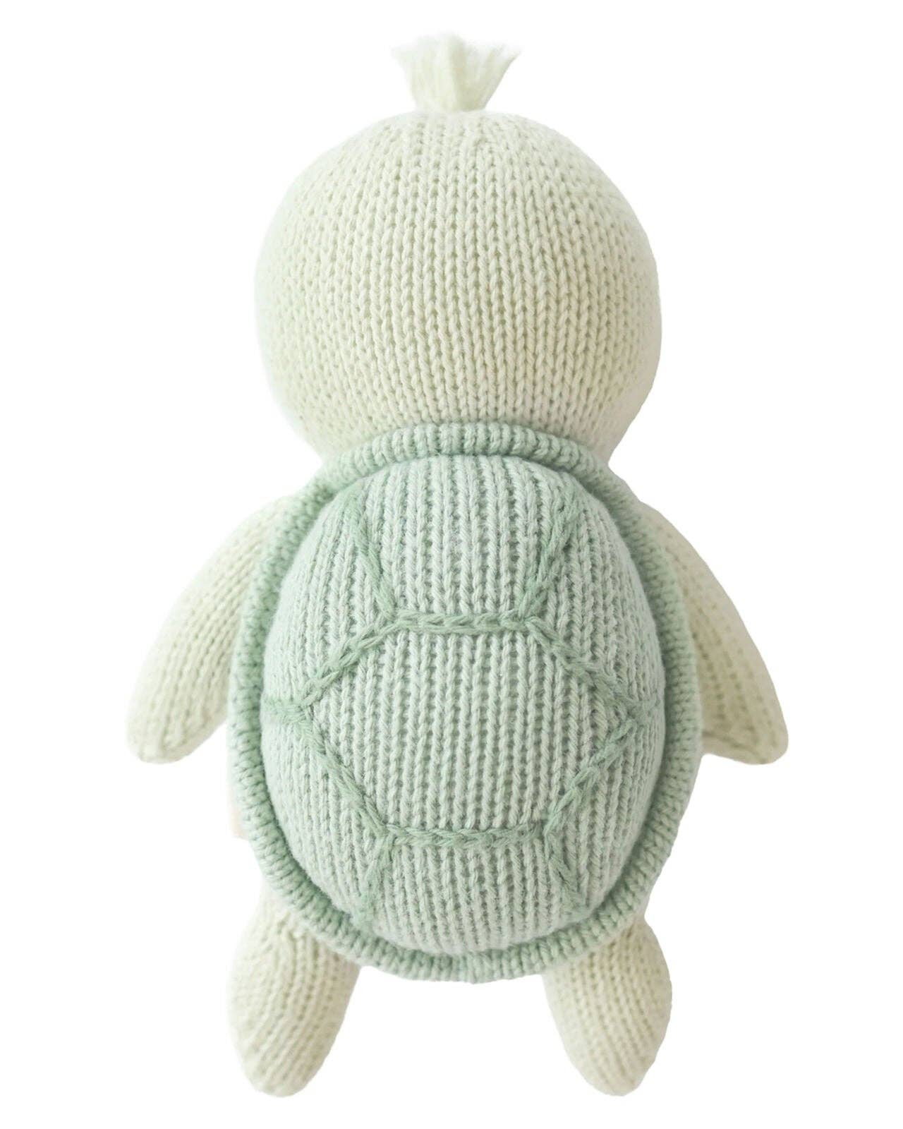 Baby Sea Turtle (kelp green) | Hand-Knit Doll