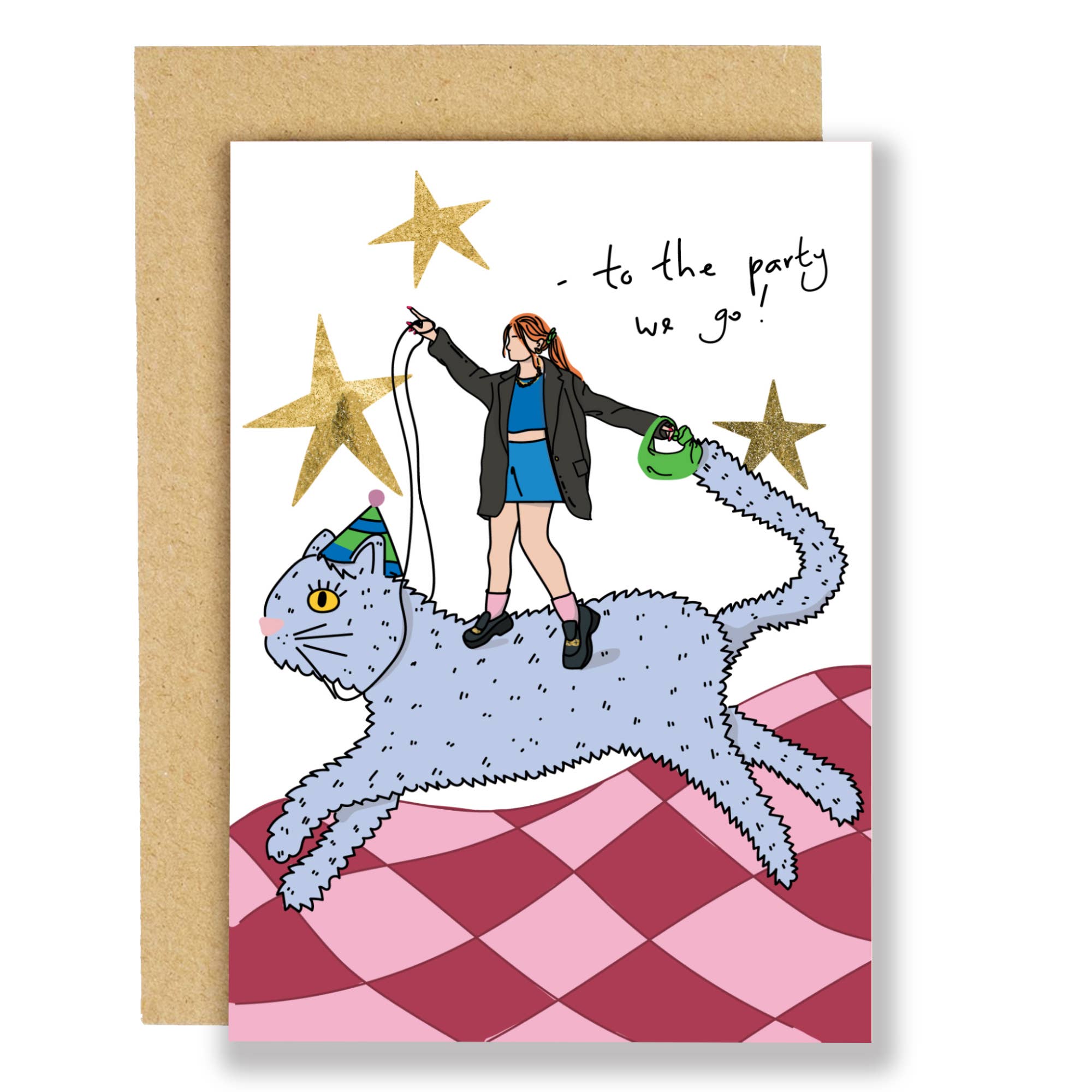 To The Party We Go | Greeting Card