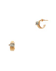 Trevana Hoop Stud Earrings
