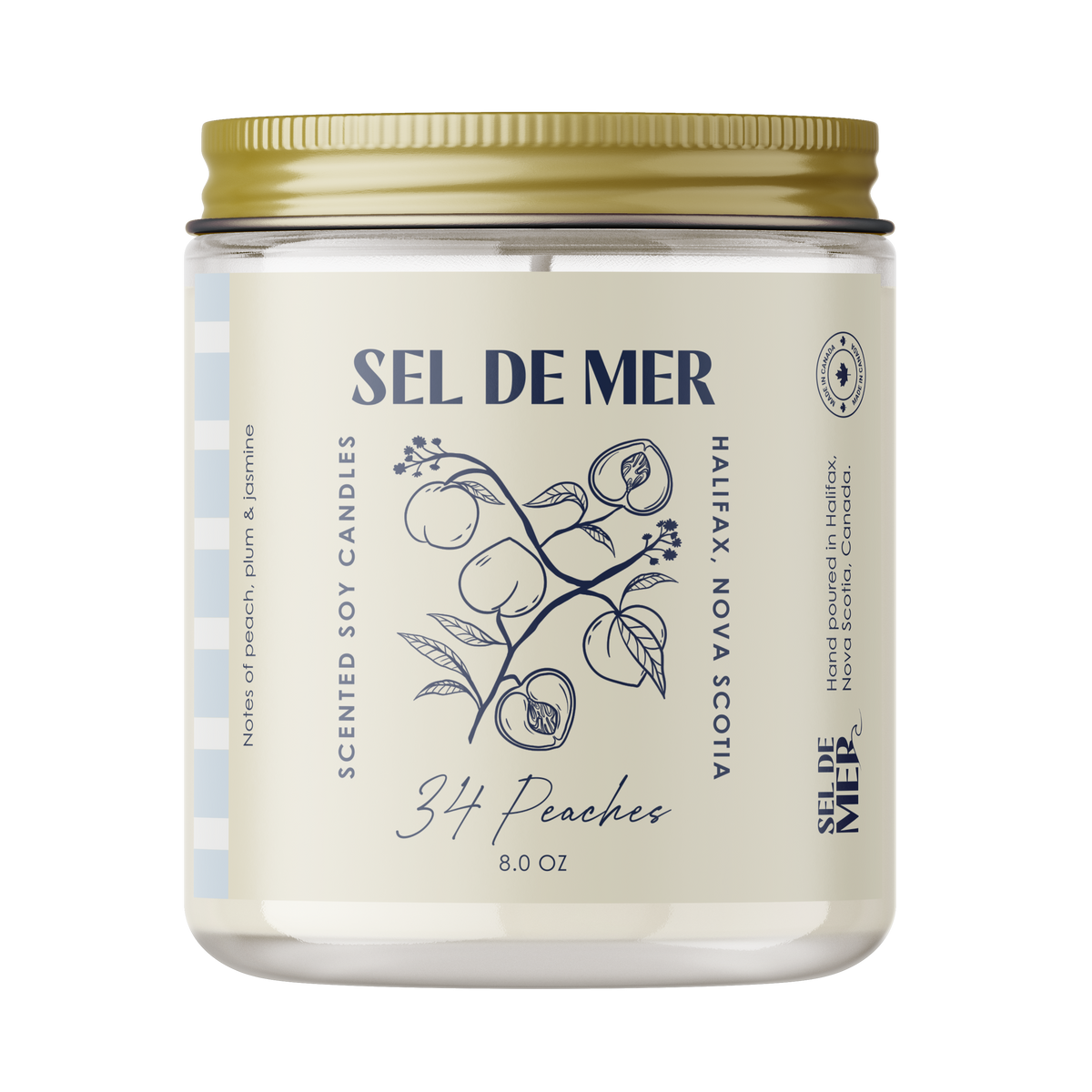 34 Peaches  Soy Candle