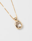 Freya Necklace | Seafoam Amethyst and Gold