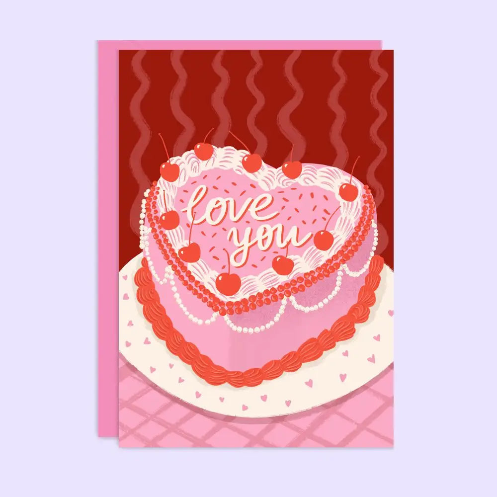 Love You Cake - Greeting Card