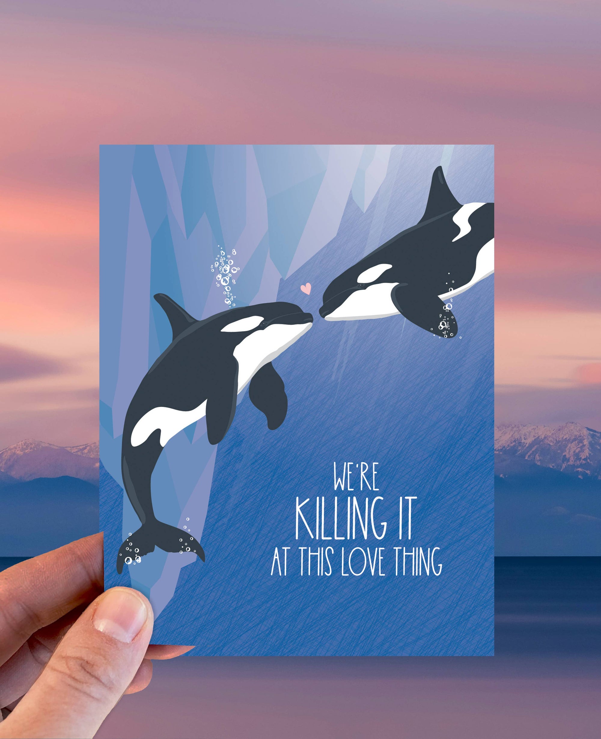 Killing It at Love  | Greeting Card