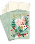 Holly Bouquet Holiday Boxed Cards - Set of 10