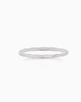 Faceted Stacking Ring | Silver