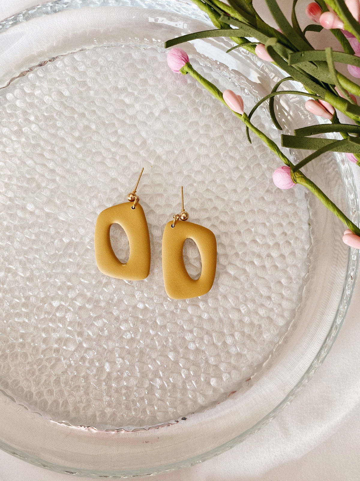 Dani Clay Earrings | Dried Sage