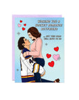 Hockey Romance Birthday | Greeting Card