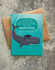 Big Brain Whale Graduation Card