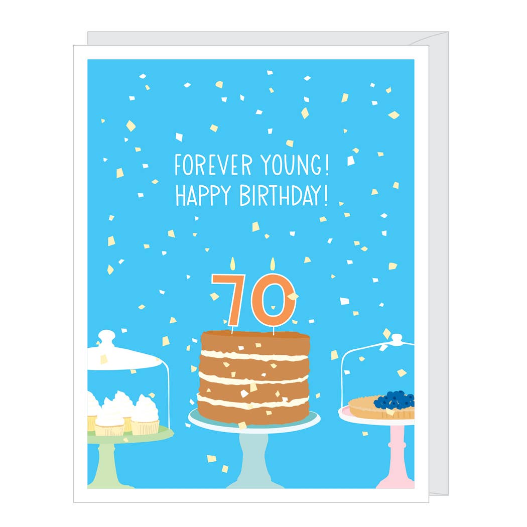 Number 70 Seventieth Birthday | Greeting Card