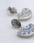 Semi-Drop Hammered Earrings