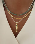 Fish Pendant: Emerald