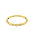 Rice Beaded Ring | 10K Gold