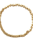 Mini Metal Stacking Bracelet | Gold Mixed Beads
