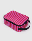 Baggu Lunch Box - Pink & Red Painted Stripe