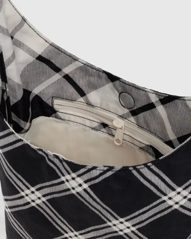 Baggu Small Nylon Sling -  Mixed Plaid