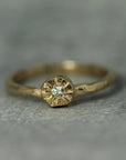 Little Sun Diamond Ring | Solid Gold
