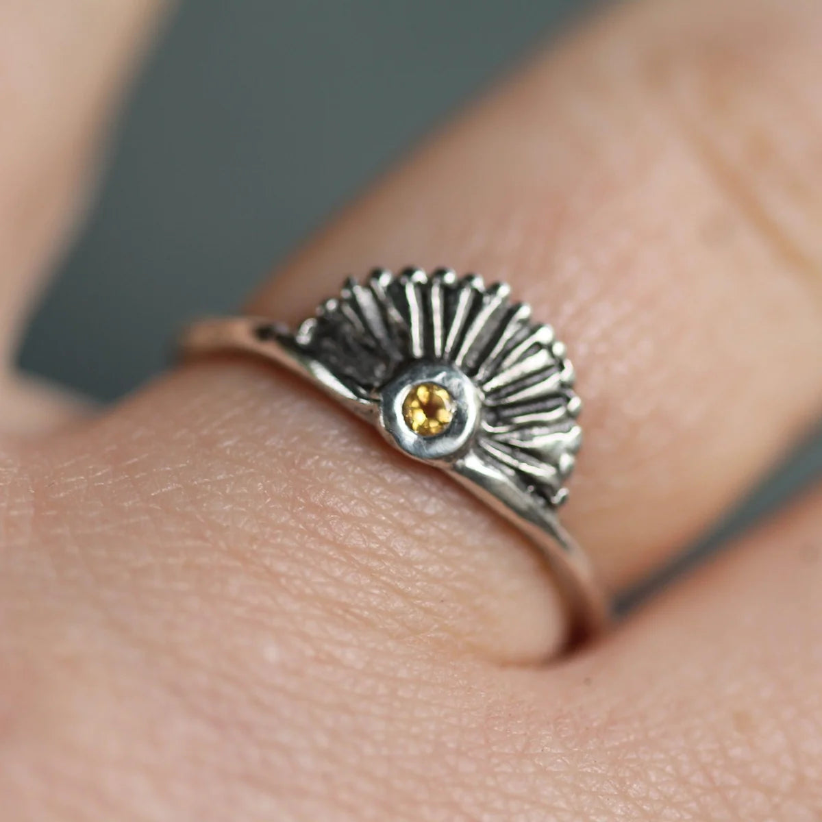 Little Sun Citrine Ring