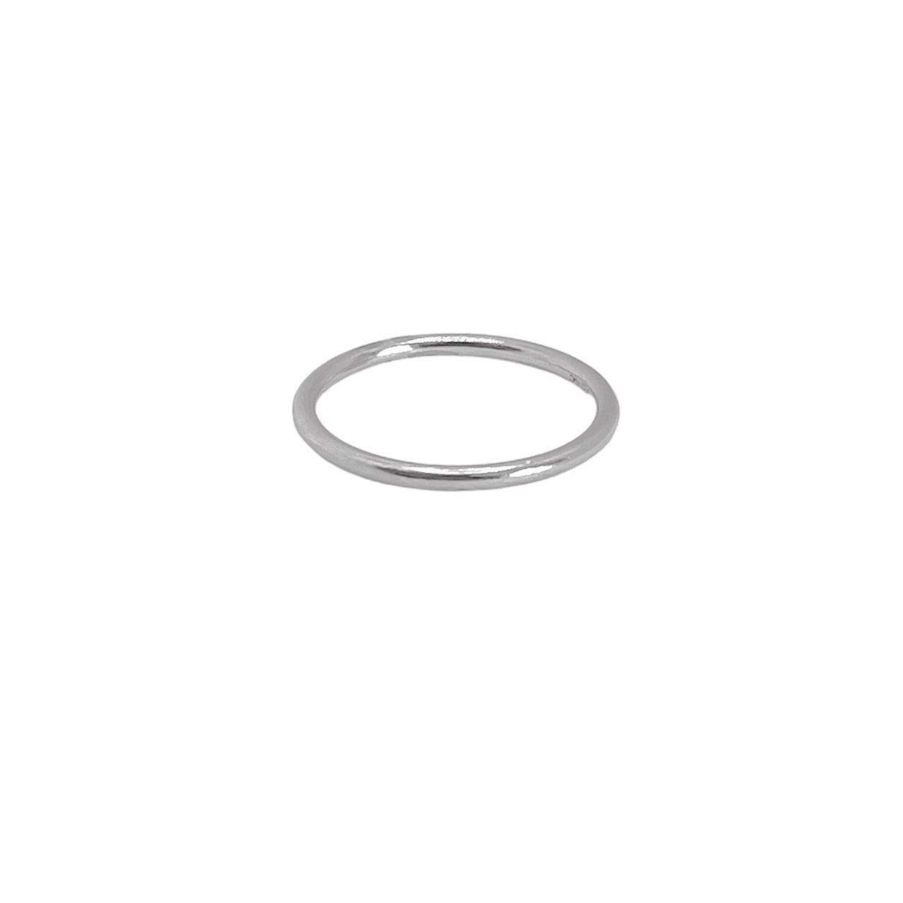 Thick Plain Stacking Ring | Silver