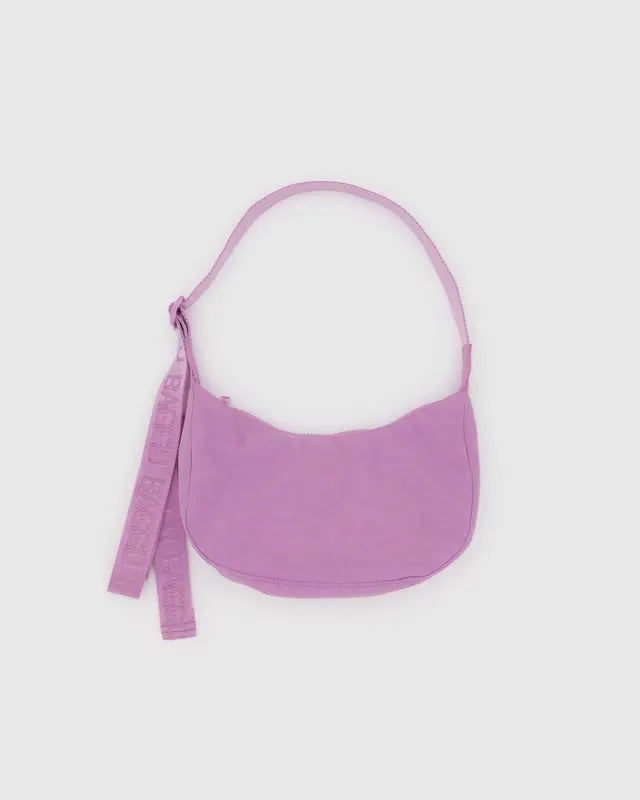 Small Nylon Crescent Bag - Peony