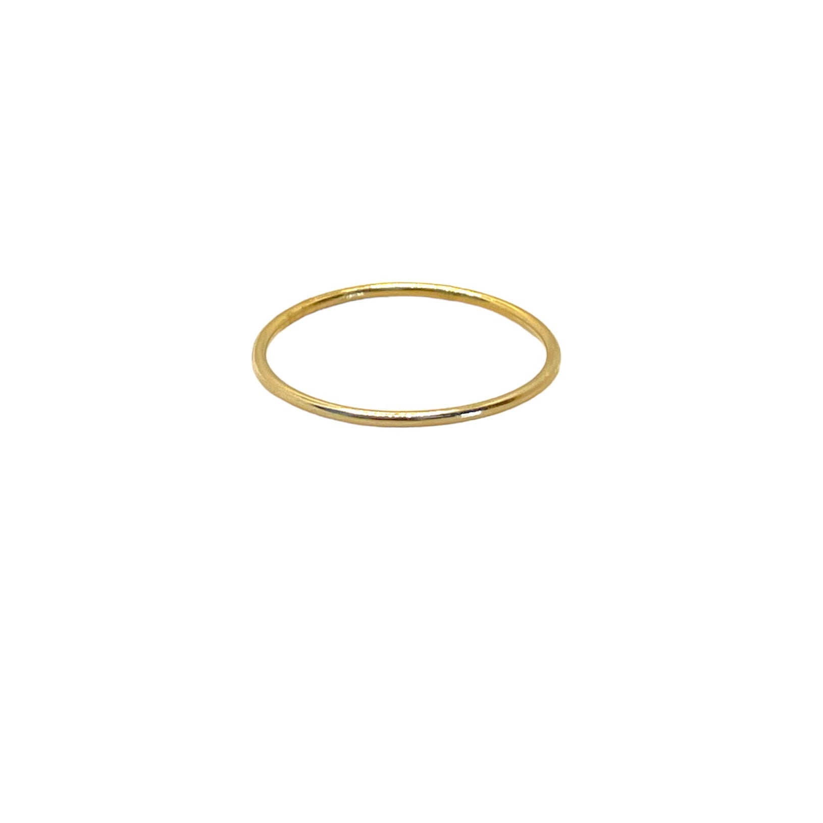 Plain Stacking Ring - 14K Fine Gold