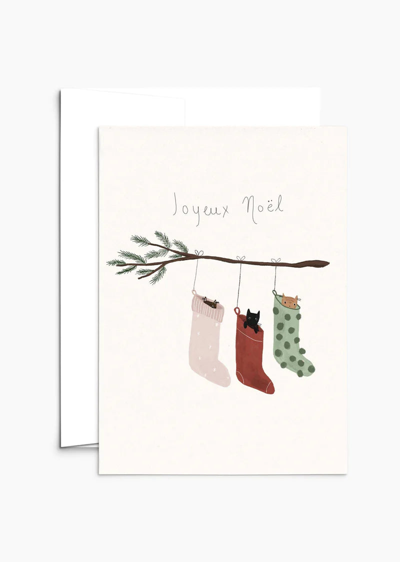 Joyeux Noël Bas - Greeting Card