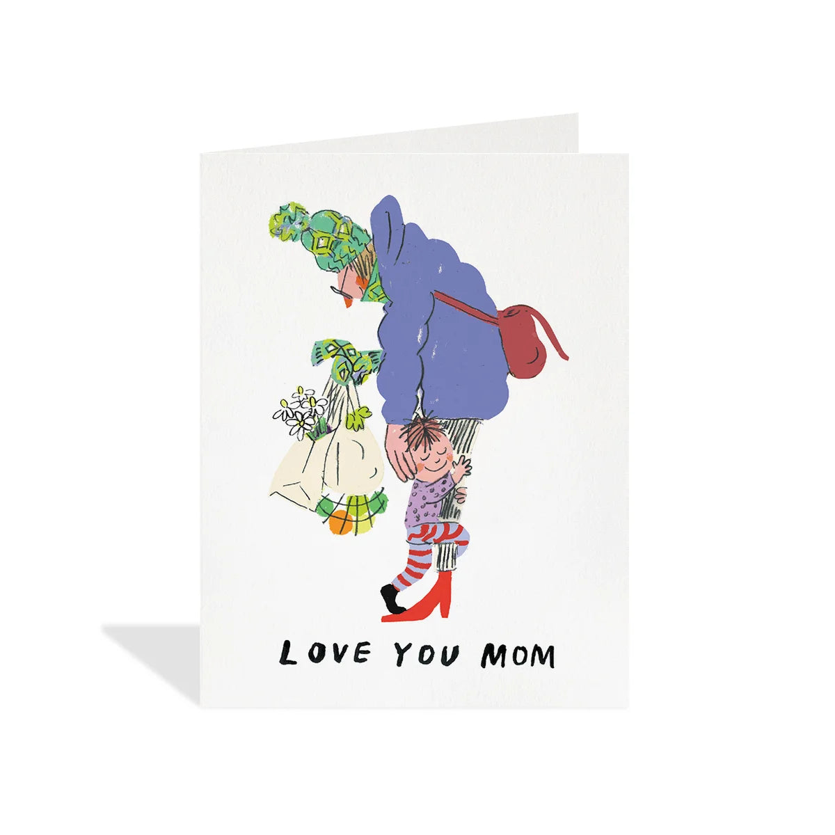 Love You Mom Hug - Greeting Card