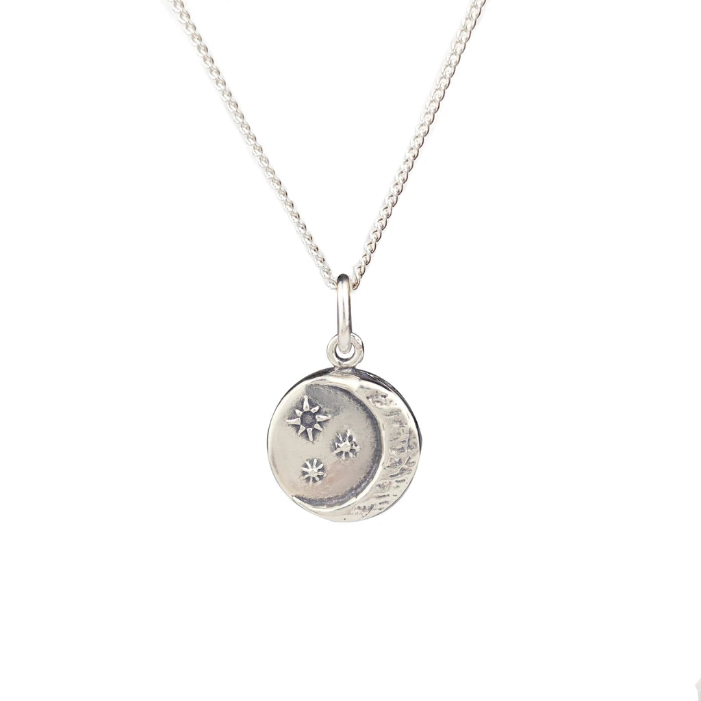 Moon Rock Necklace: Silver