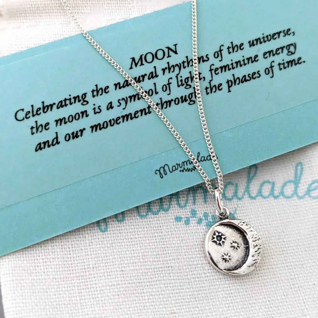 Moon Rock Necklace: Silver