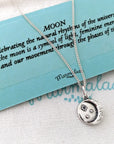 Moon Rock Necklace: Silver