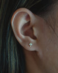 Pavé Mushroom Studs | 10K Gold