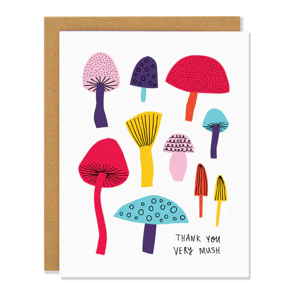 Mushrooms - Greeting Card