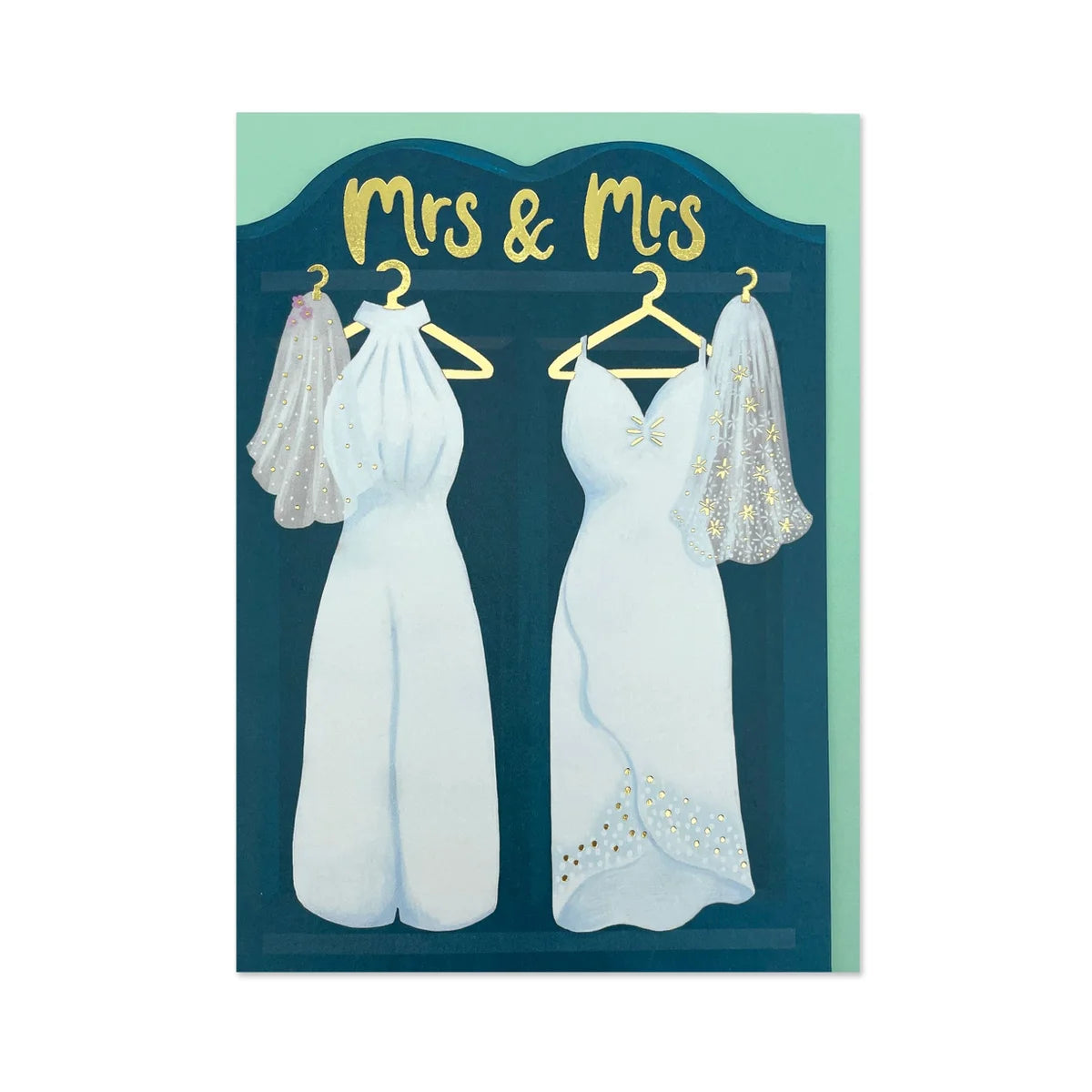 Mrs &amp; Mrs - Greeting Card